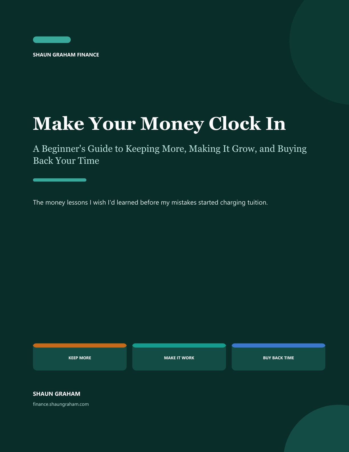 Cover of Make Your Money Clock In: A Beginner's Guide